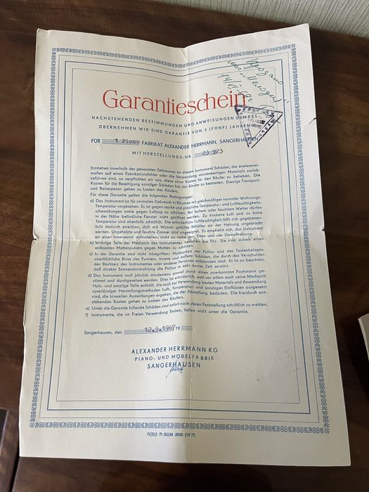 Фортепіано Alexander Herrmann