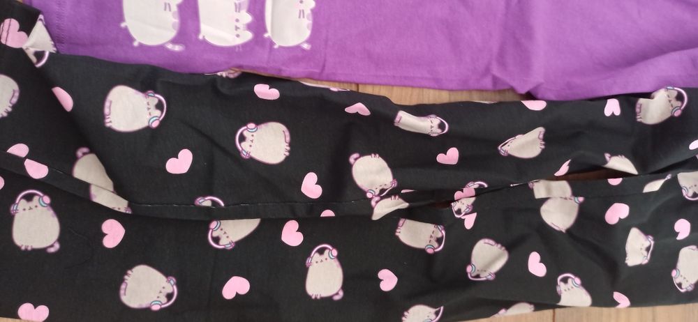 Nowe 2 pary legginsów pusheen 158/164