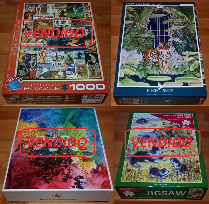 Puzzles (vários tamanhos e marcas)