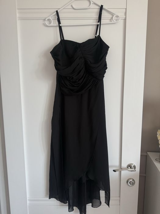 Сукня гипюр S-M чорна нарядна