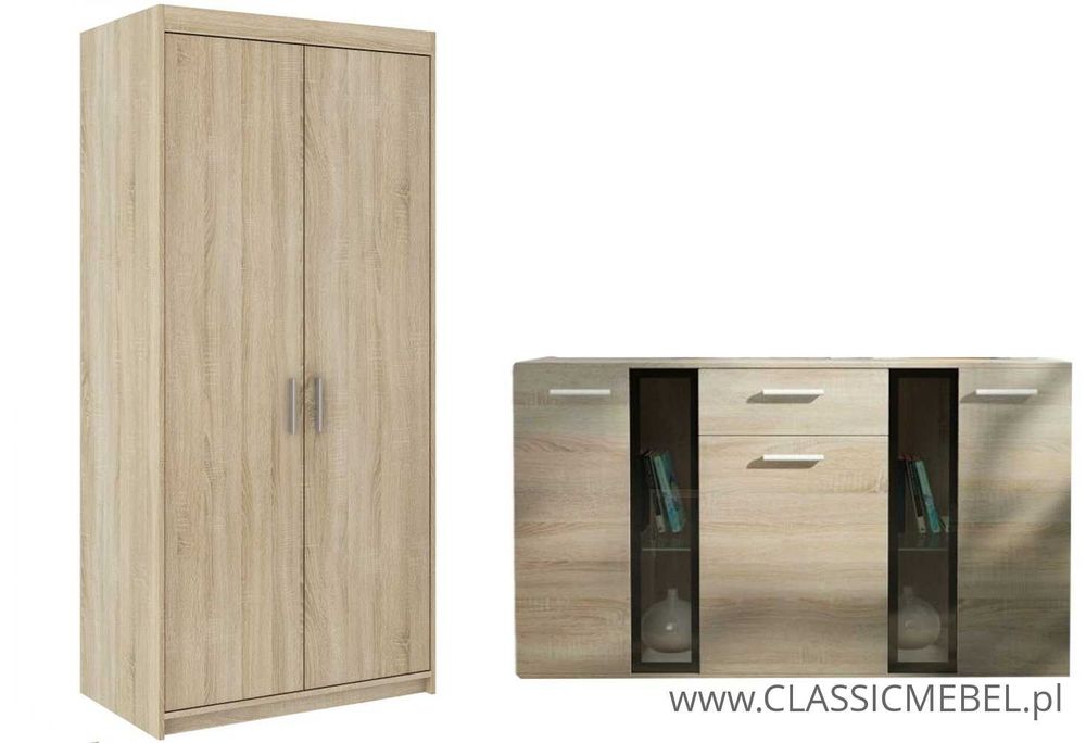 Szafa Elena 2D + Komoda Salsa