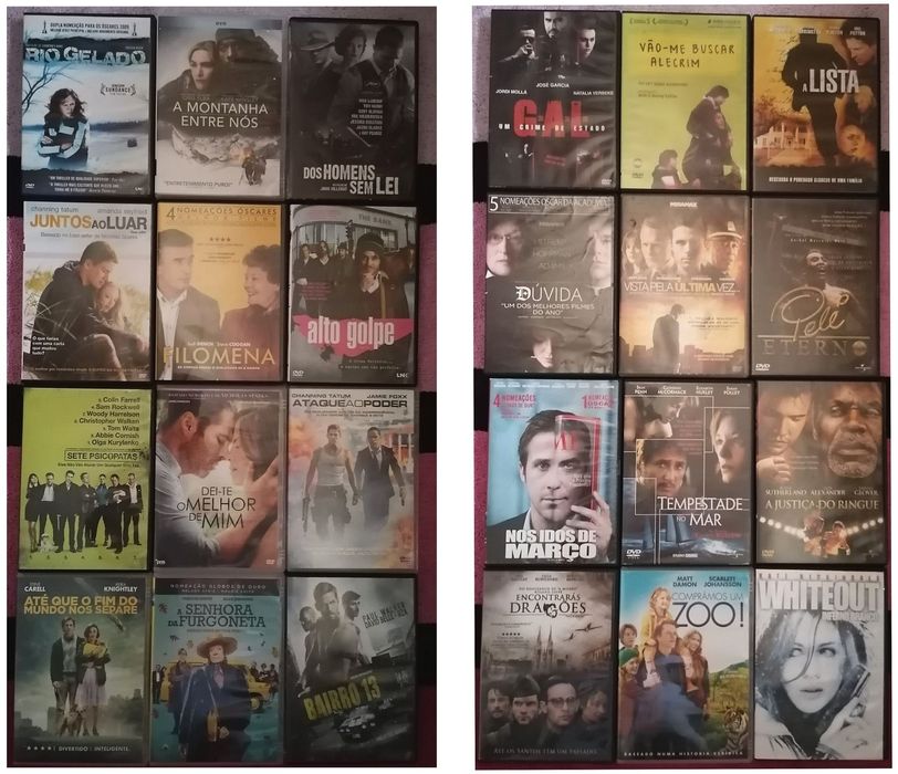 Lote 210 DVD's originais (LOTE 37)