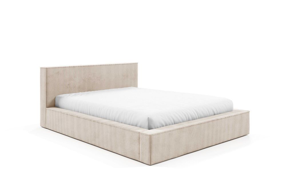 Łóżko tapicerowane FOX ze stelażem, pojemnikiem 90/120/140/160/180x200