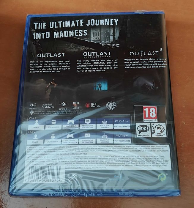 Outlast Trinity PS4 NOVO / SELADO