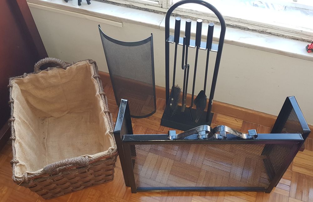 Conjunto kit lareira