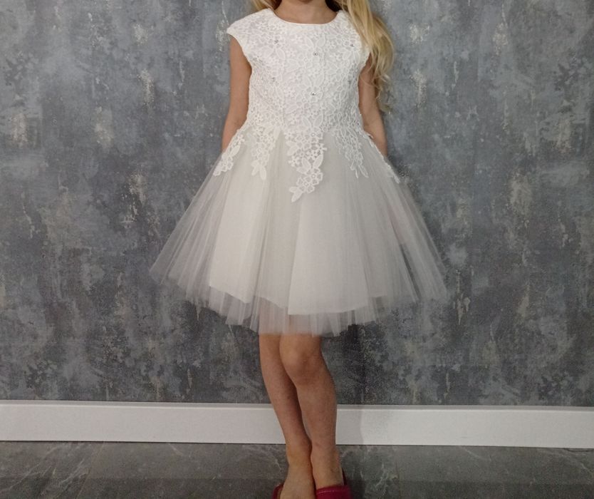 Sukienka chrzest wesele roczek komunia DAGA 110/116