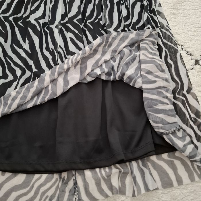 Spódnica plisowana_zebra_tiul_Mohito/36
