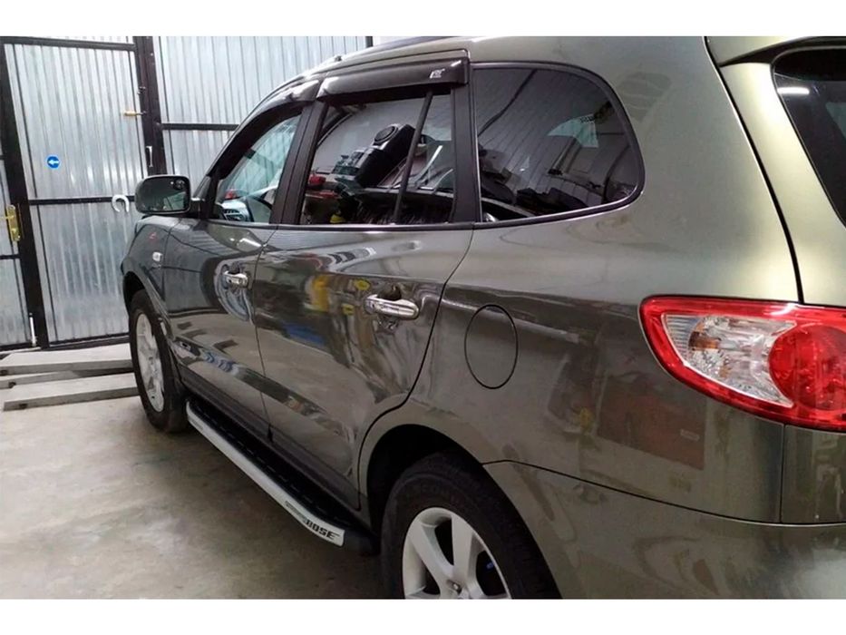 Hyundai SantaFe Боковые пороги Fullmond