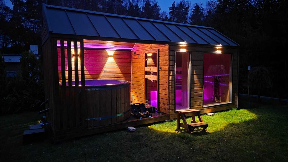 Spa domek ogrodowy sauna Jacuzzi