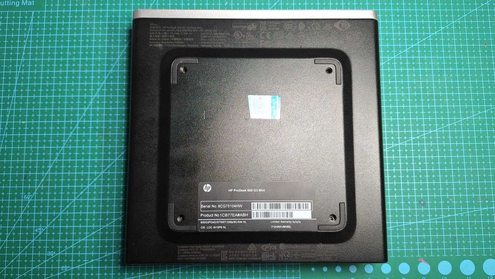 HP ProDesk G3 600 mini i5-7500T 8GB/256GB 2xGbit