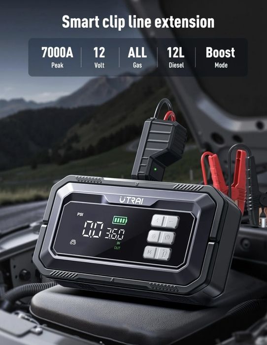 UTRAI All-in-One 7000A Rozrusznik z Kompresorem JS-30 jump starter