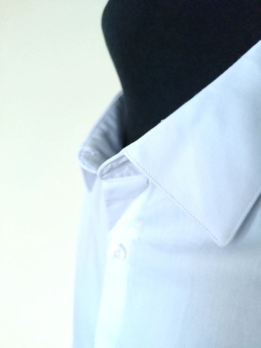 DUŻA (4XL) biała męska koszula Marks & Spencer puree cotton