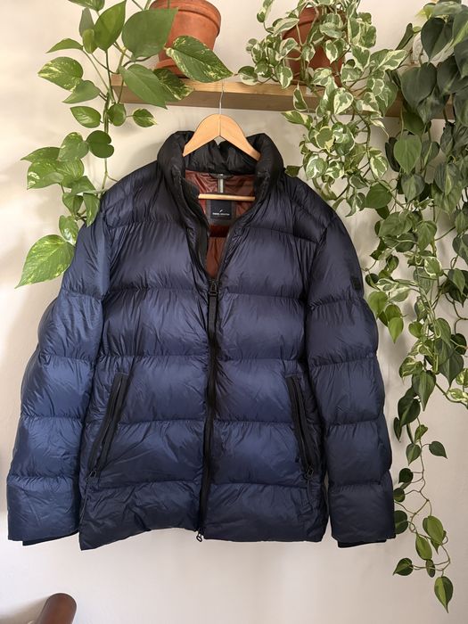 Kurtka puchowa puch down jacket puchówka granatowa ciepła Daniel Hechter Van Graff