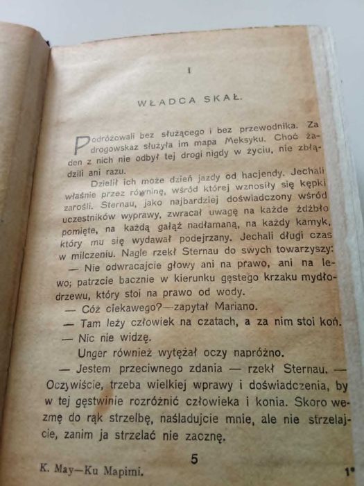 Karol May Ku Mapimi wydanie z roku 1926