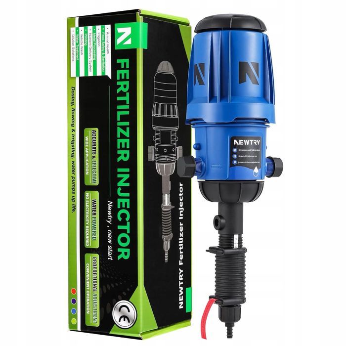 Iniektor nawozu do nawadniania kroplowego, pompa dozująca z regulacją