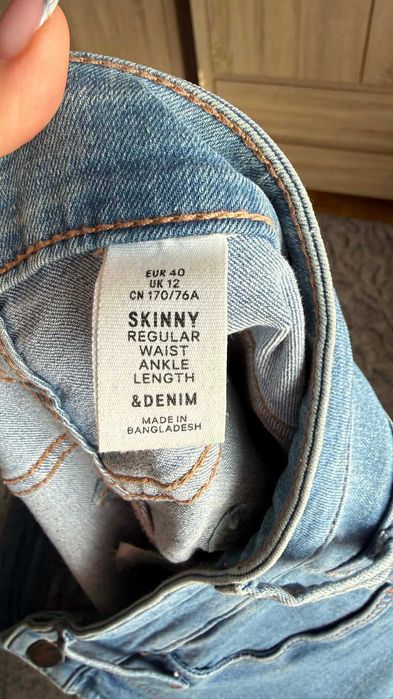 Spodnie Jeansowe H&M Skinny Regular Waist L/40
