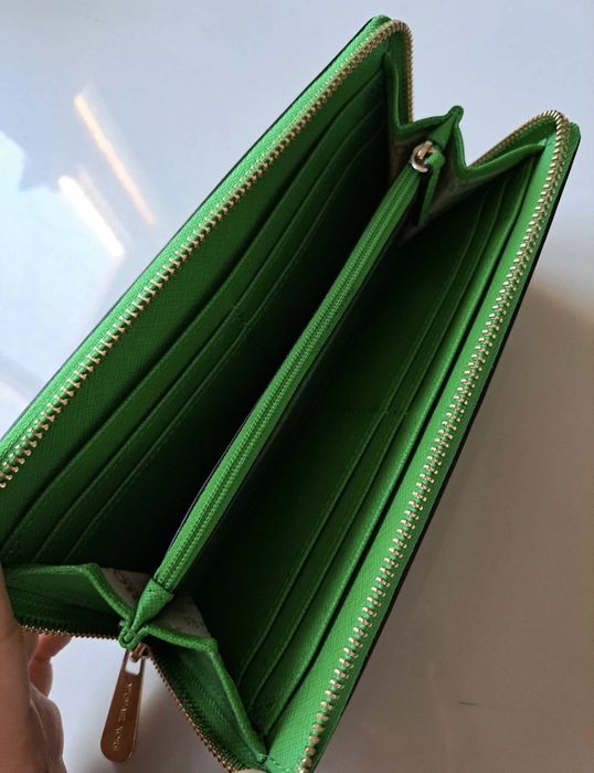 Carteira Michael Kors Continental Jet Set Verde L