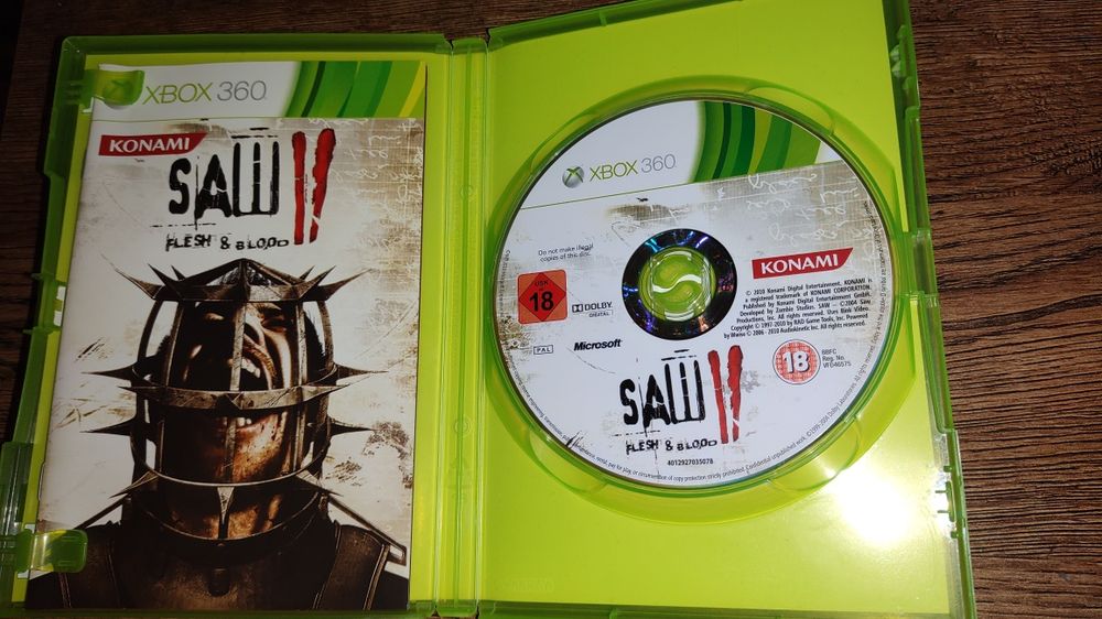 Saw II Flesh & Blood XboX 360 Piła The Videogame survival horror