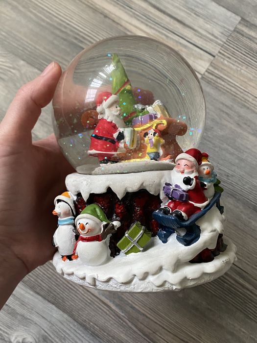 Святковий, музичний, новорічний скляний шар