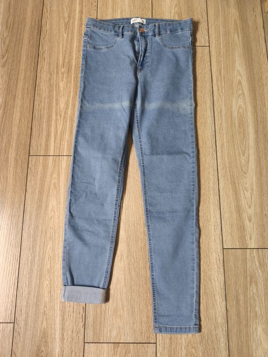 Spodnie damskie jeansy niebieskie skinny L/40/12 Sinsay