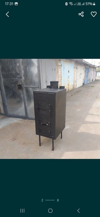 Буржуйка ( теплогенератор ) повітряного опалення 15кВт . Котел.