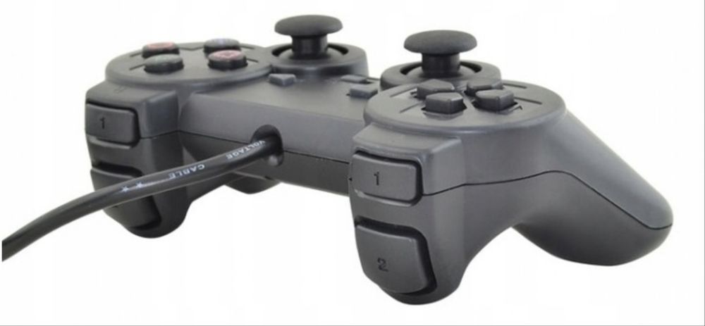 Kontroler PS2 Pad zamiennik PlayStation 2 czarny Play Station