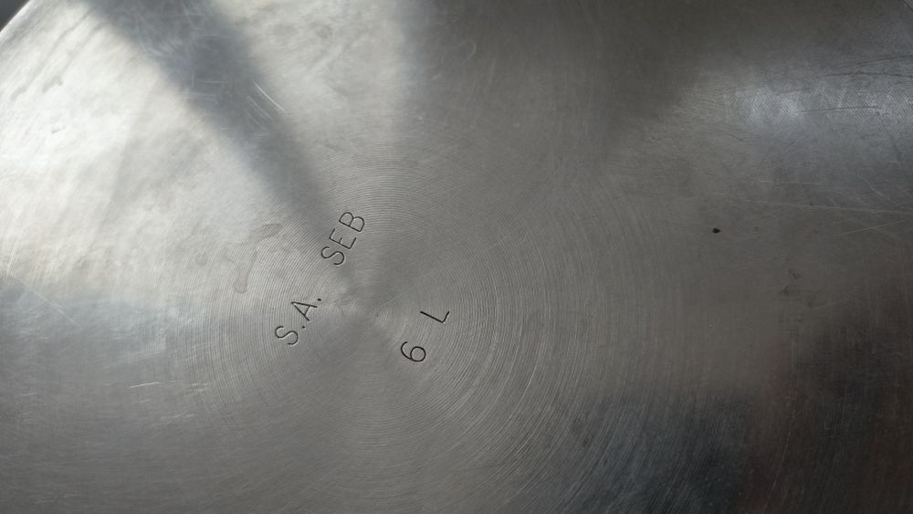 Panela de pressão Tefal de 6L em aço inoxidável