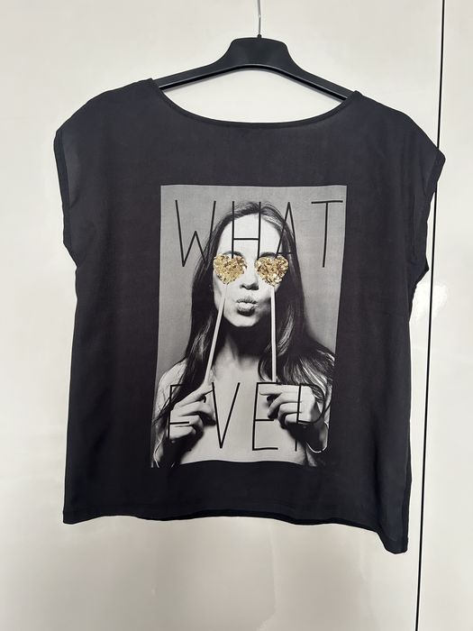 Czarny T-Shirt Mohito Rozmiar 36 S