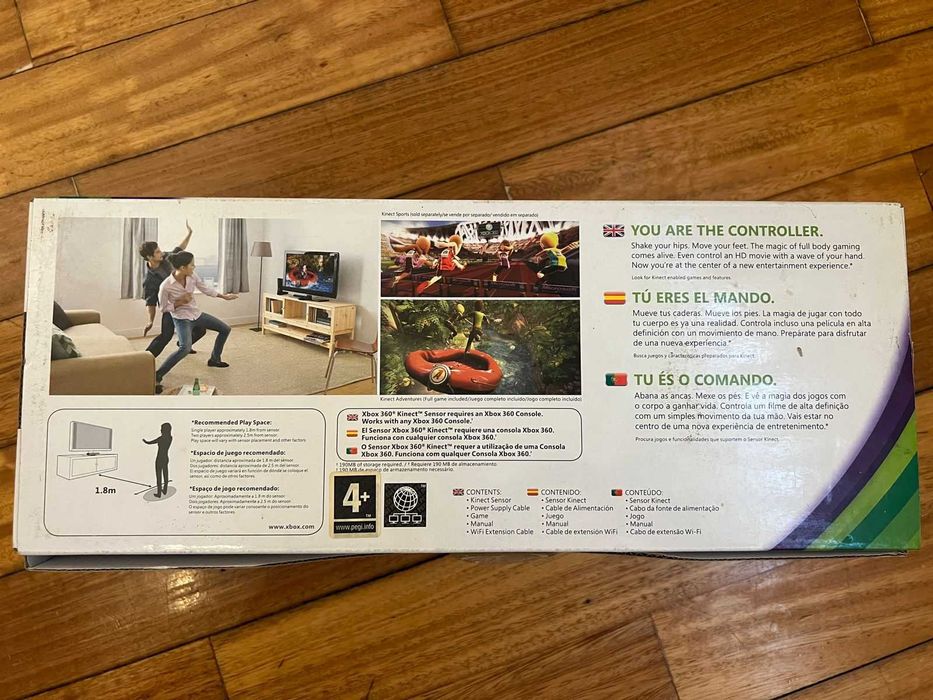 Kinect Sensor Xbox 360 + Jogos