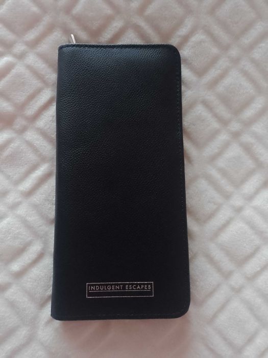 Genuine Leather/Duży, skórzany portfel na karty z Londynu, saszetka