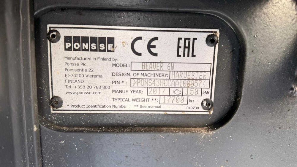 Harwester Ponsse Beaver Rok 2017