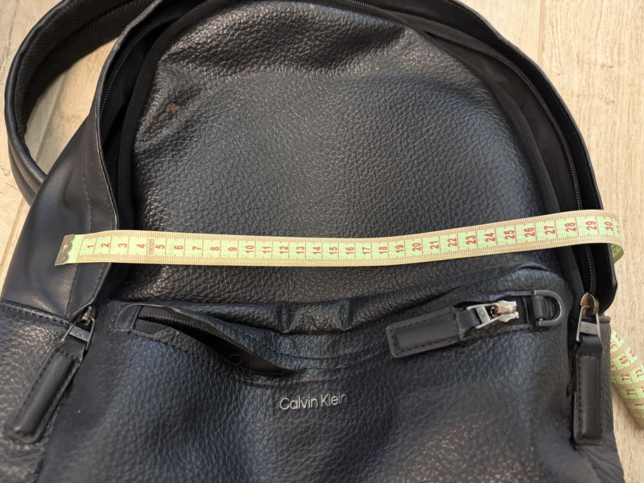Бу кожанный мужской рюкщак calvin klein