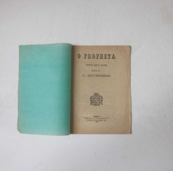 LIBRETOS ANTIGOS de ÓPERA (Vários)