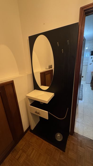 Movel de entrada com gaveta e espelho