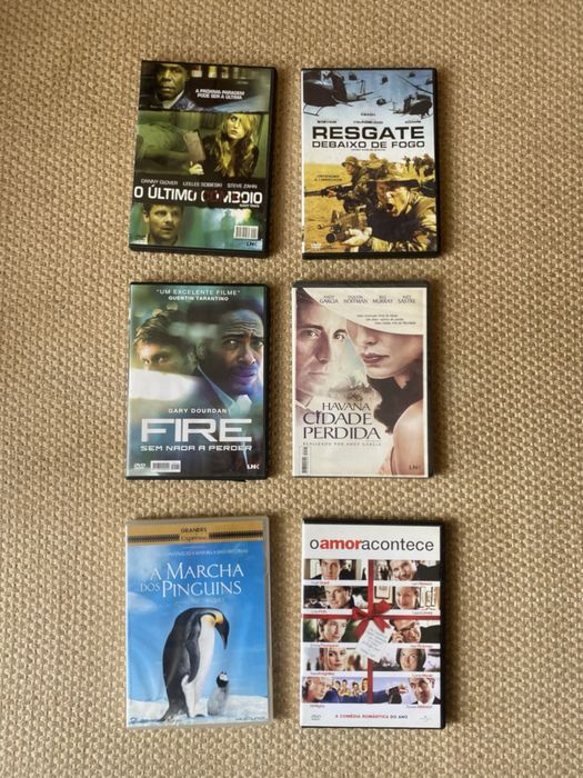 Vários DVD de vários géneros todos impecáveis.