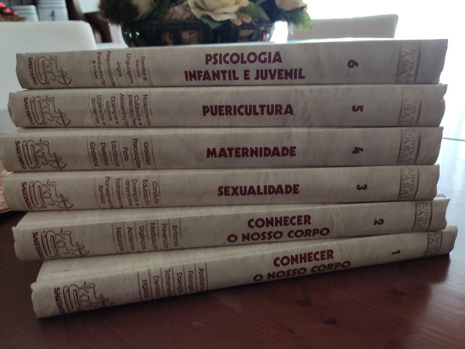 Coleção de 6 livros sobre saúde e bem estar