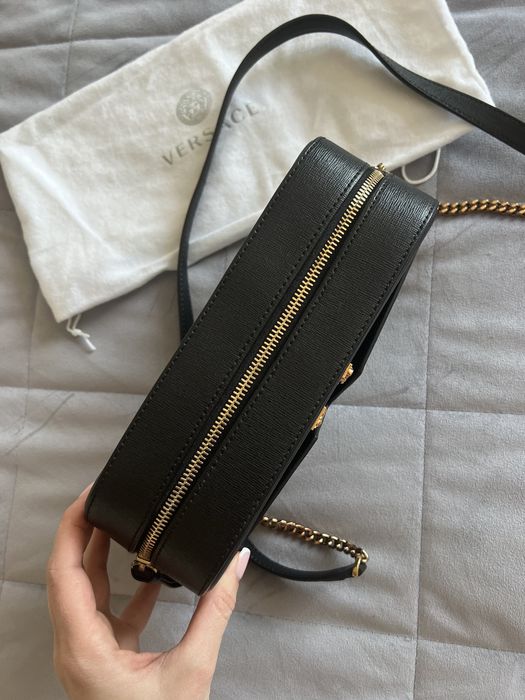 Сумка з натуральної шкіри Versace Virtus YSL кроссбоді оригінал