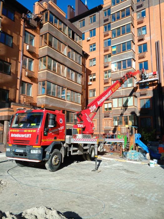 Послуги. Оренда автовишки 27м, 32м, 35м, 45м, 66м.