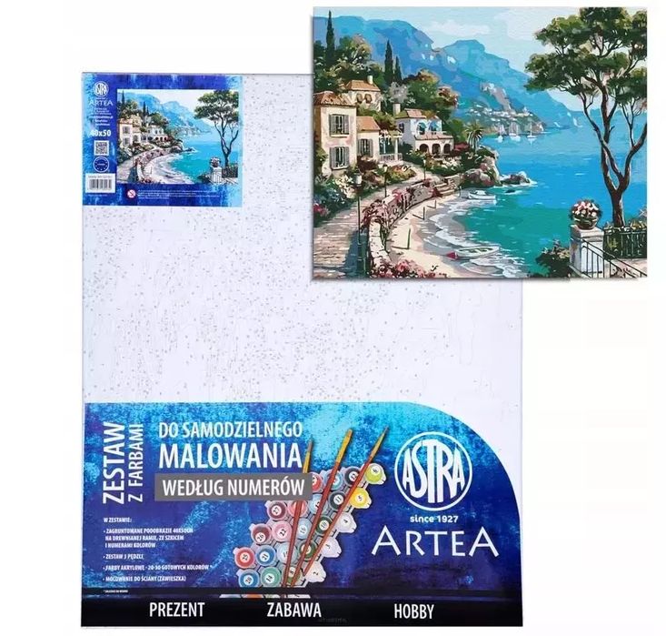Malowanie po numerach 40x50cm Włoskie wakacje. Astra