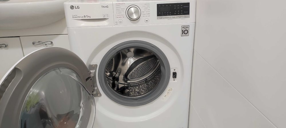 Прально-сушильна машина LG з парою