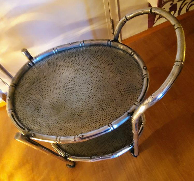 Carrinho de Chá Vintage em Estanho