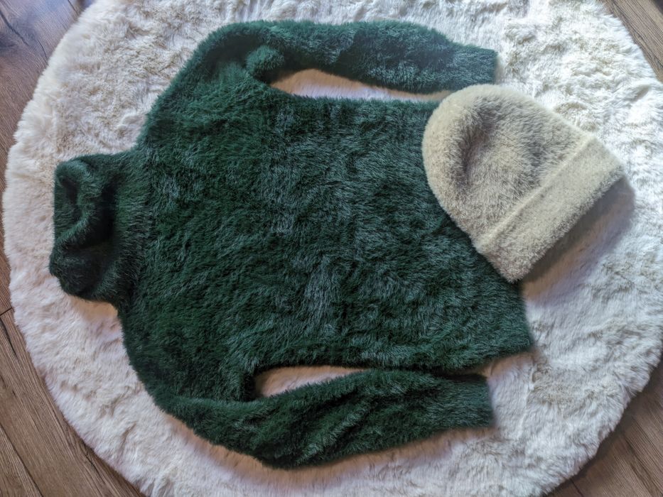 Sweter, golf z wełną