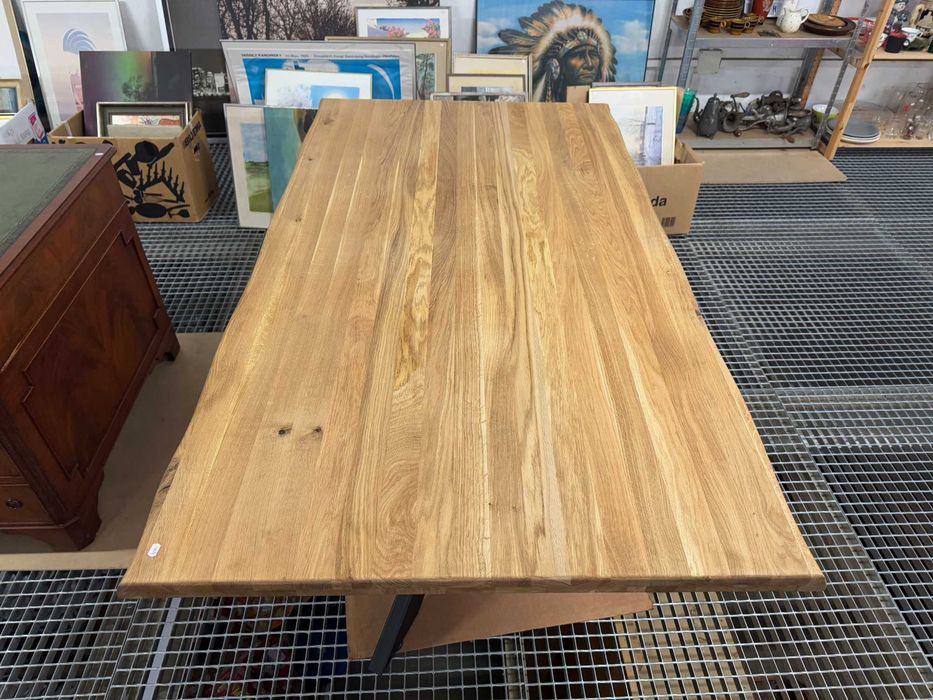 Stół w stylu industrialnym stół drewniany dąb