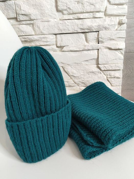 Набір шапка та шарф 9-10 років 54-56р