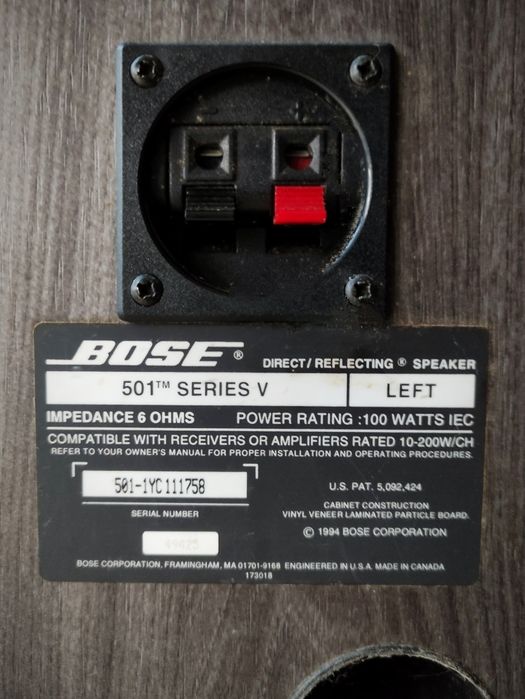 Colunas Bose 501 Series V