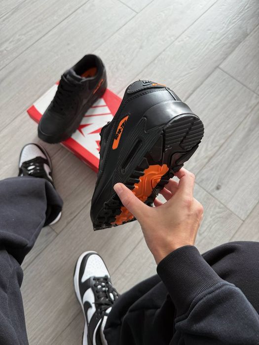 Кросівки осінні Nike Air Max 90 Gore-Tex Black premium | Кроссовки Найк чоловічі