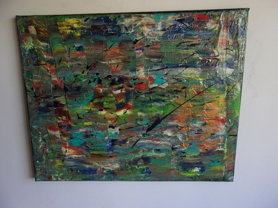 Quadro tela pintura abstrato