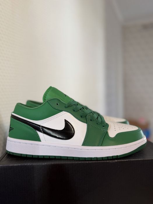 кросівки/кеди Nike Air Jordan 1 Low Pine Green (зелені) 44 / 28 см(aj1)
