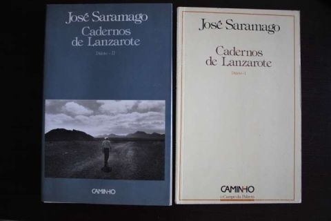 José Saramago - Cadernos de Lanzarote, vol I e II, 1ª ed, 1994, 1995
