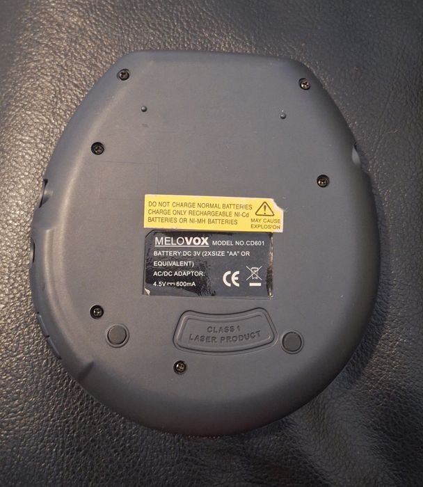 Discman Melovox Preto - Para Peças/Restauração
